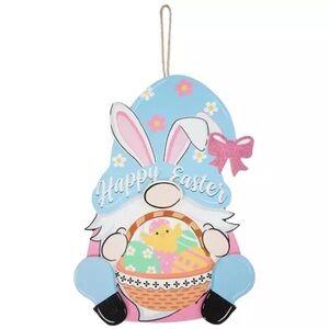 Happy Easter Gnome Wood Wall Decor